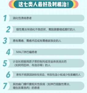 幽门螺杆菌要根治的人群